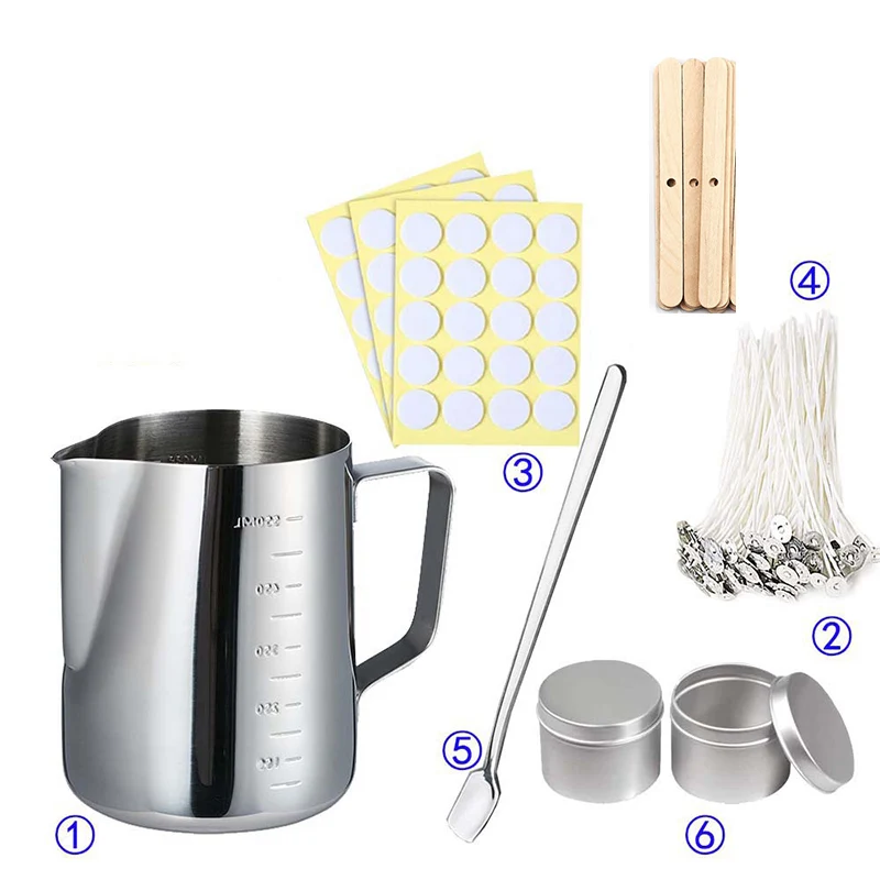 Candle Supplies Jars - Kit di forniture per candele Strumenti