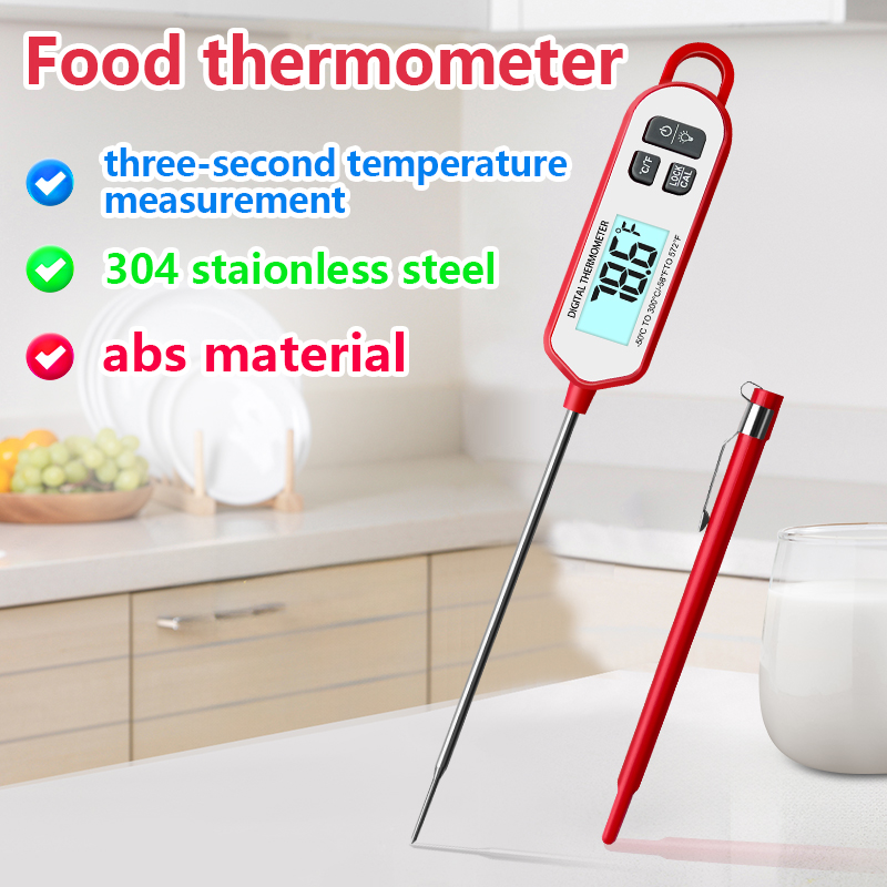 Digital Thermometer Probe - Termometro digitale per carne Display retroilluminato
