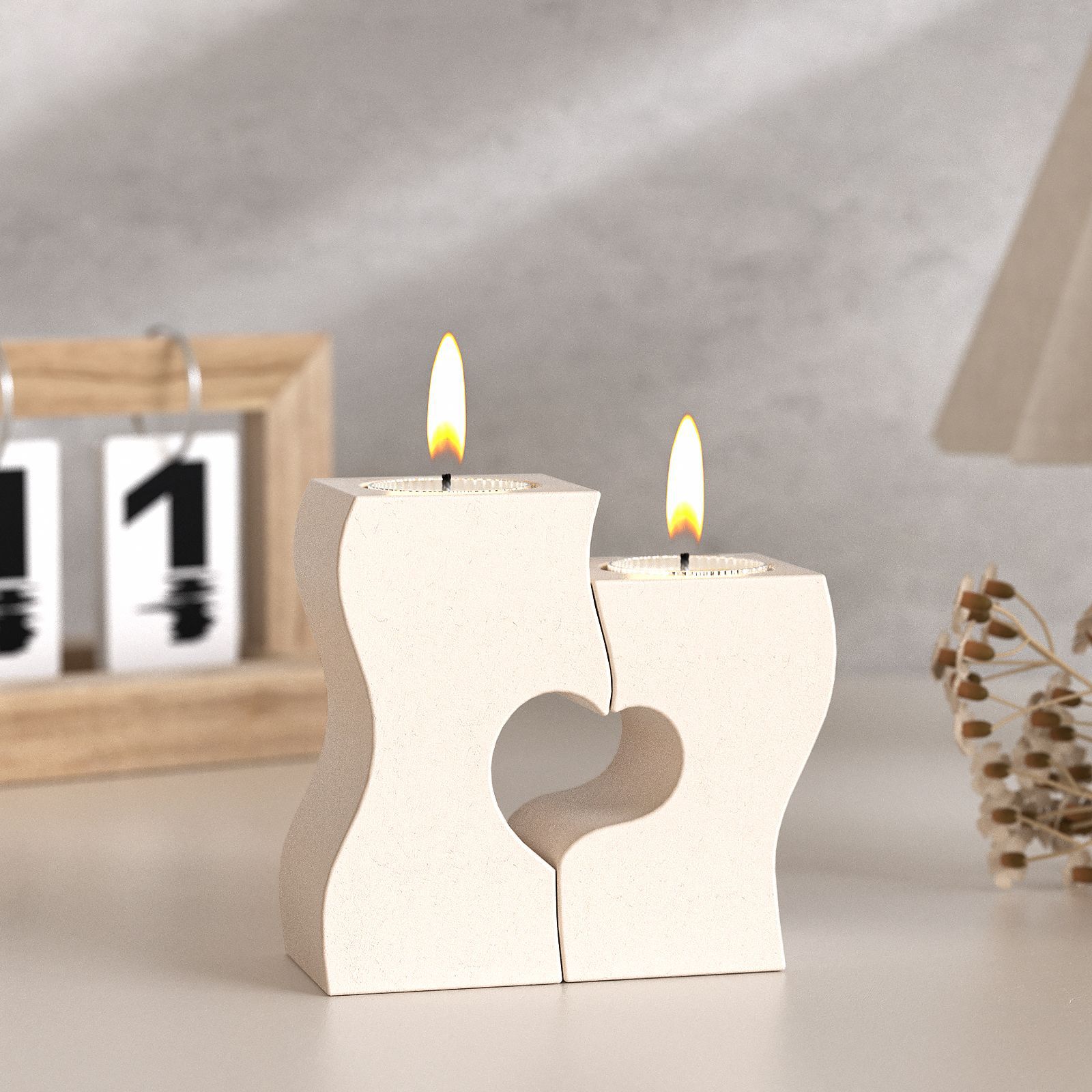 Candle Souvenir - S Cuore Candeliere Stampi in Silicone