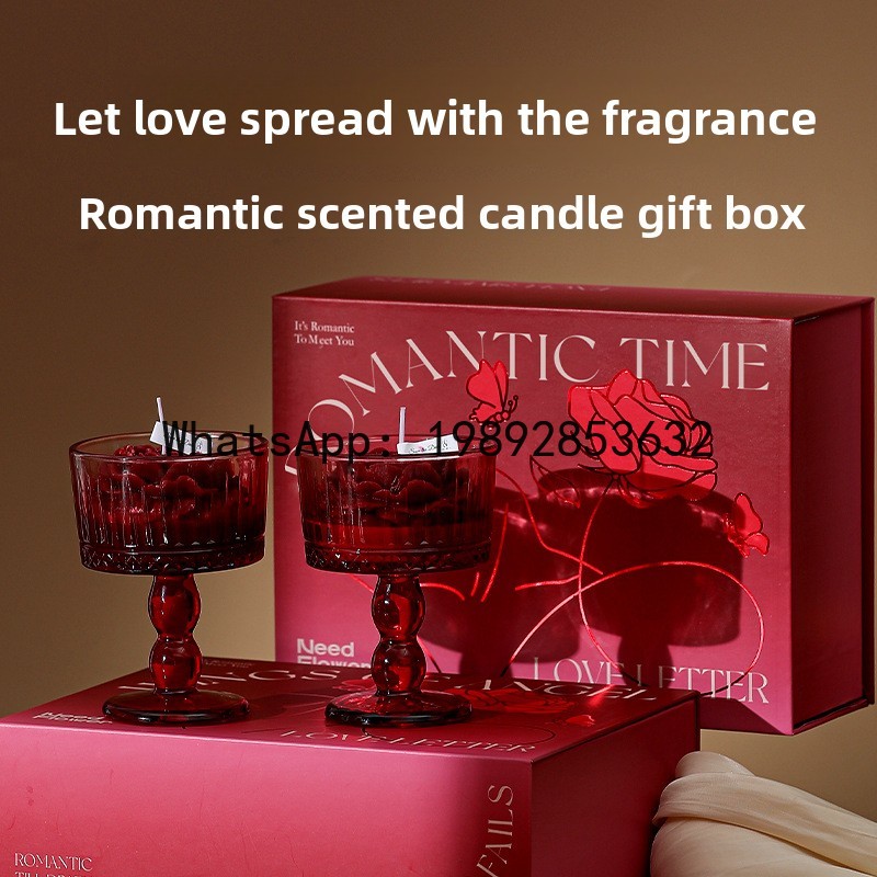 Candle Souvenir - Candela profumata alla rosa LZ, cera